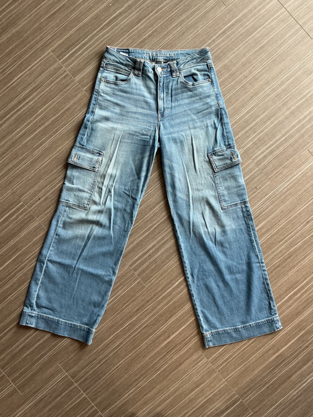 American Eagle Outfitters Stretch Jeans, Baggy Wide Leg
